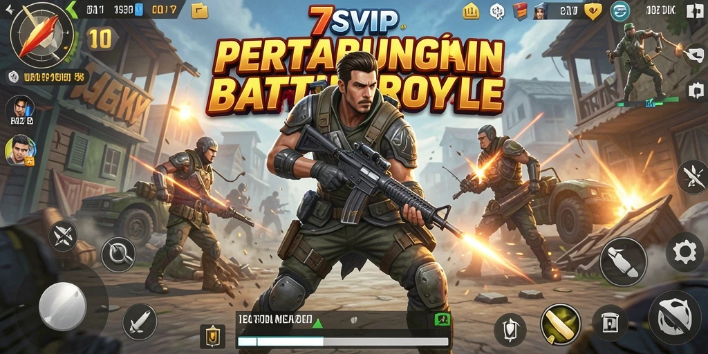 Tampilan gameplay intens di arena pertarungan 7SVIP.