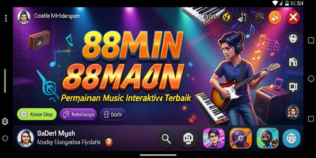 Tampilan gameplay 88MAIN yang penuh warna dan interaktif.