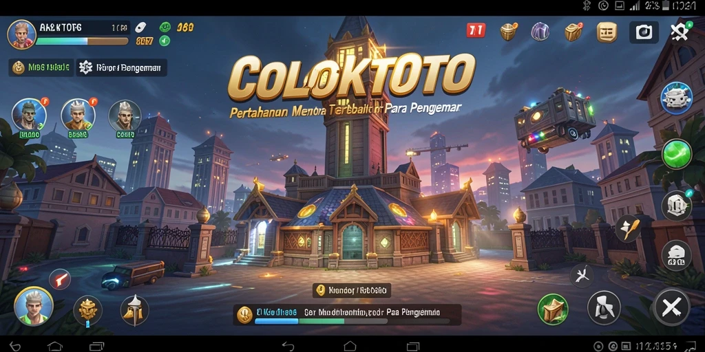 Screenshot gameplay <strong>COLOKTOTO</strong> menampilkan aksi menara pertahanan yang mendebarkan.