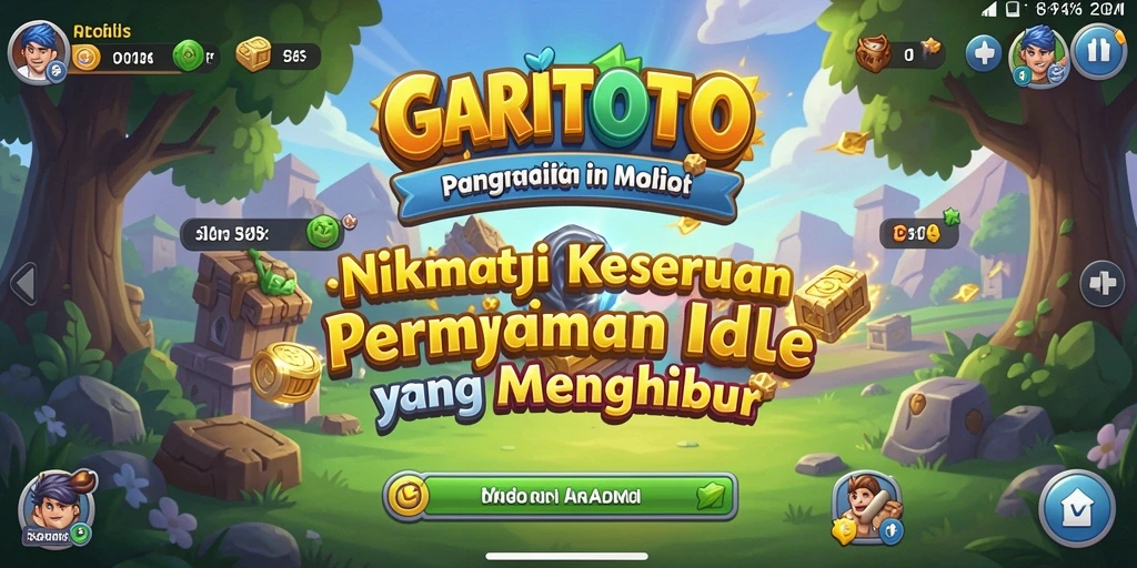 Tampilan utama GARITOTO menampilkan gameplay Idle yang seru dan menantang.