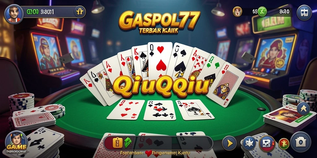 Tampilan gameplay QiuQiu yang seru dan interaktif.
