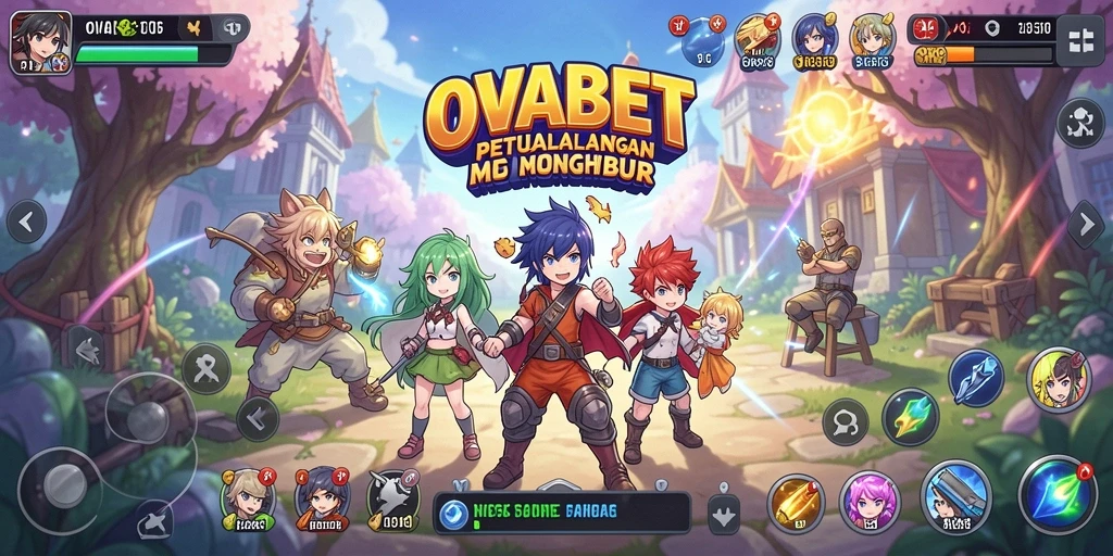Tampilan gameplay yang memukau dari aplikasi OVABET.