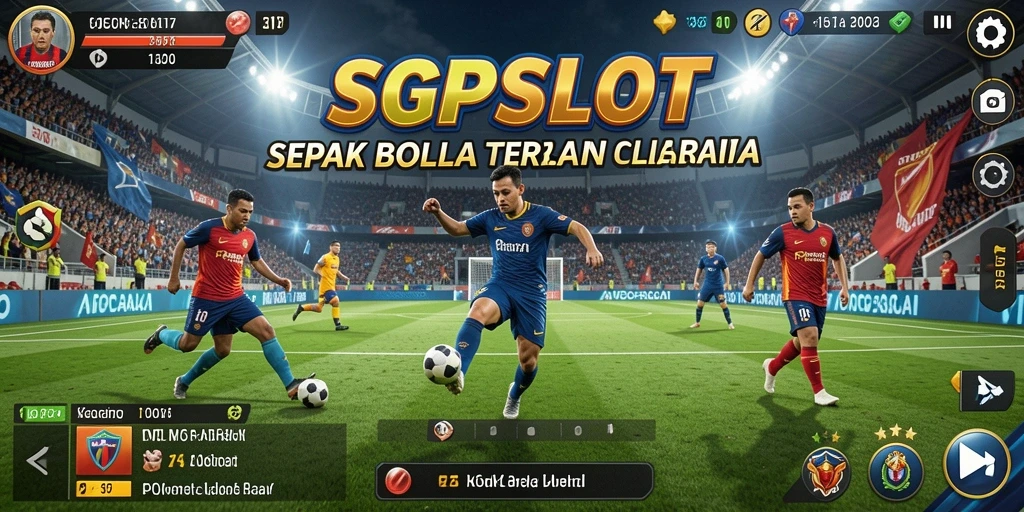 Tampilan animasi menarik saat bermain sepak bola di SGPSLOT.