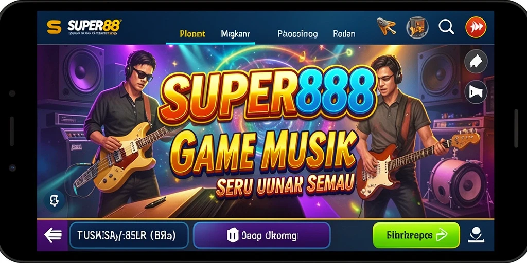 Tampilan menarik dan interaktif dari gameplay SUPER88.